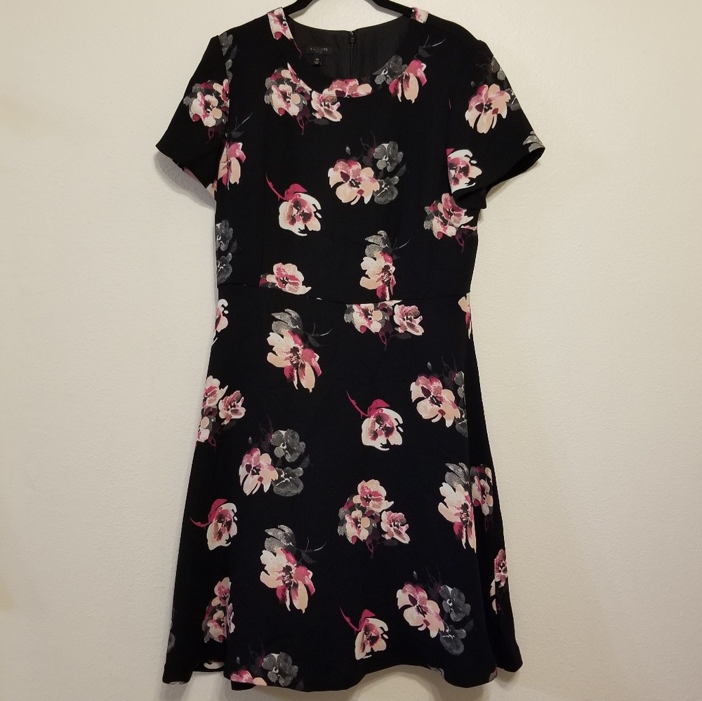 Talbots floral fit & flare dress